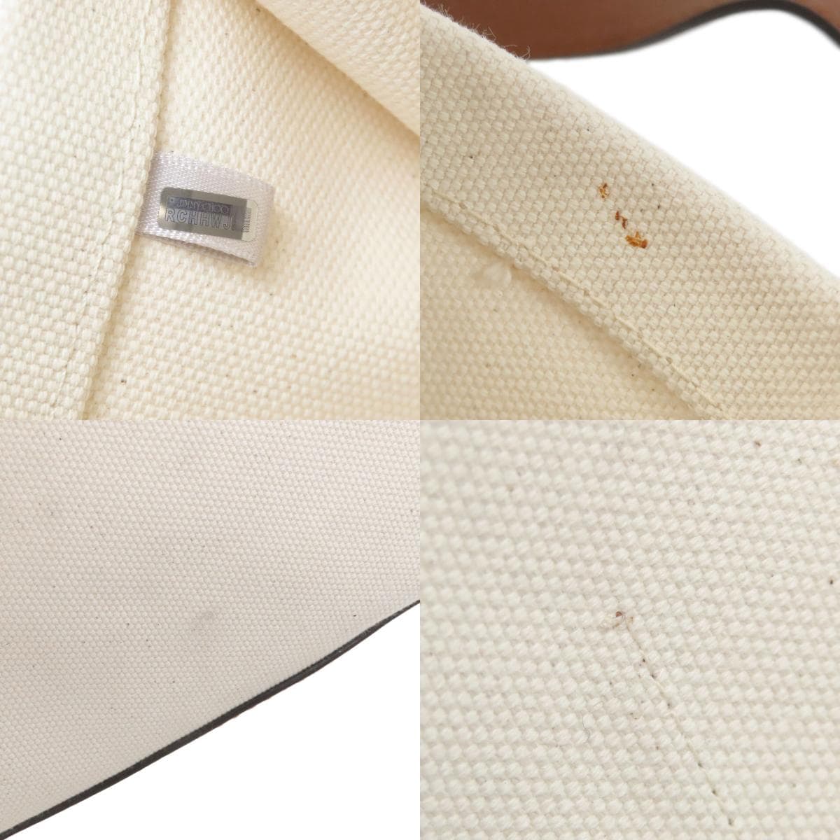 Jimmy Choo Logo Tote Bag Canvas Ladies [Used] [Jimmy Choo] 8
