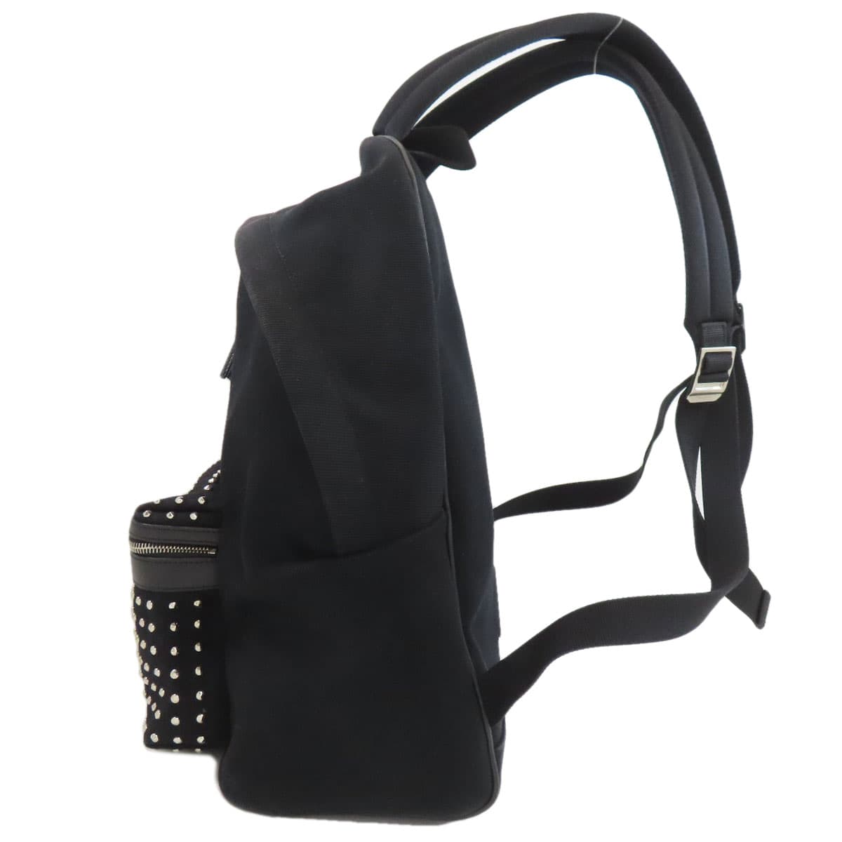 Saint Laurent Studded Backpack Daypack Canvas Ladies [Used] [SAINT LAURENT] 3