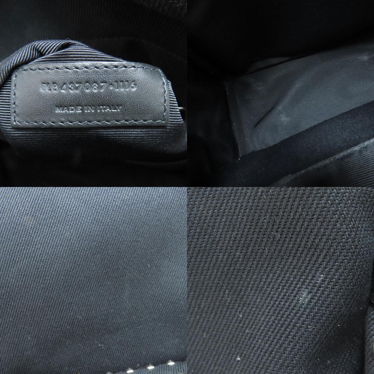 Saint Laurent Studded Backpack Daypack Canvas Ladies [Used] [SAINT LAURENT] 7