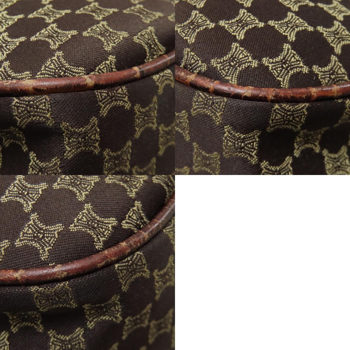 Celine Macadam Pattern Fringe Handbag Canvas Ladies [Used] [CELINE] 10