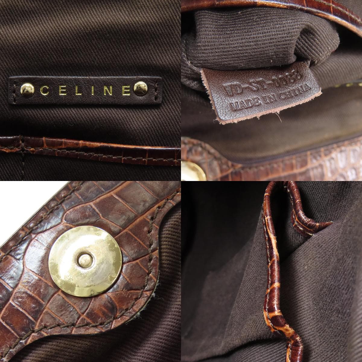 Celine Macadam Pattern Fringe Handbag Canvas Ladies [Used] [CELINE] 6