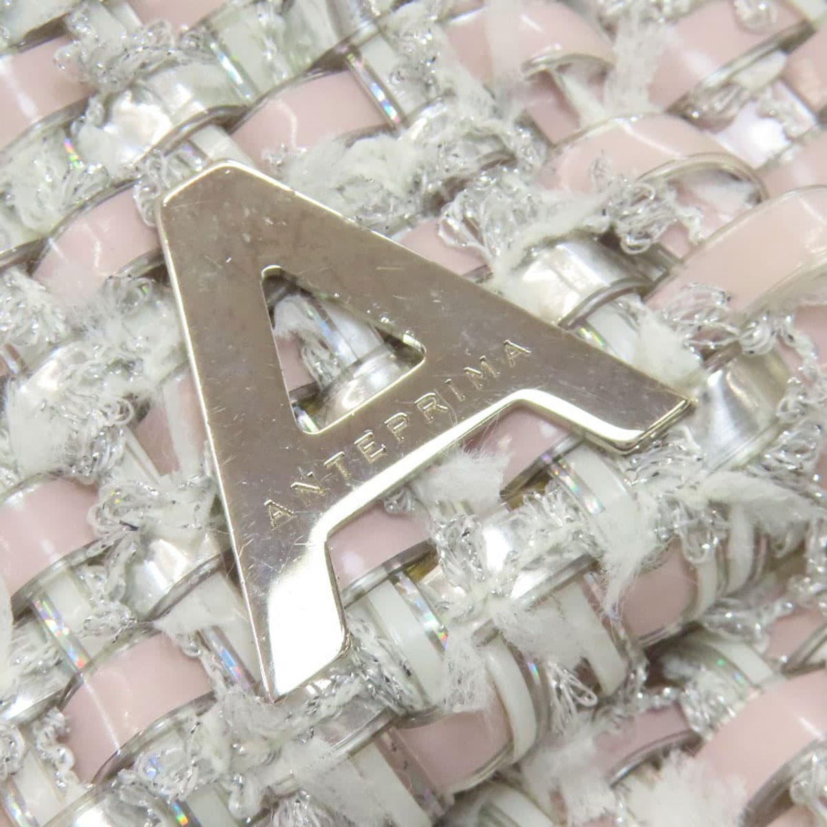 Anteprima Wire Bag Intreccio Tweed Shoulder Bag PVC Ladies [Used] [ANTEPRIMA] 7