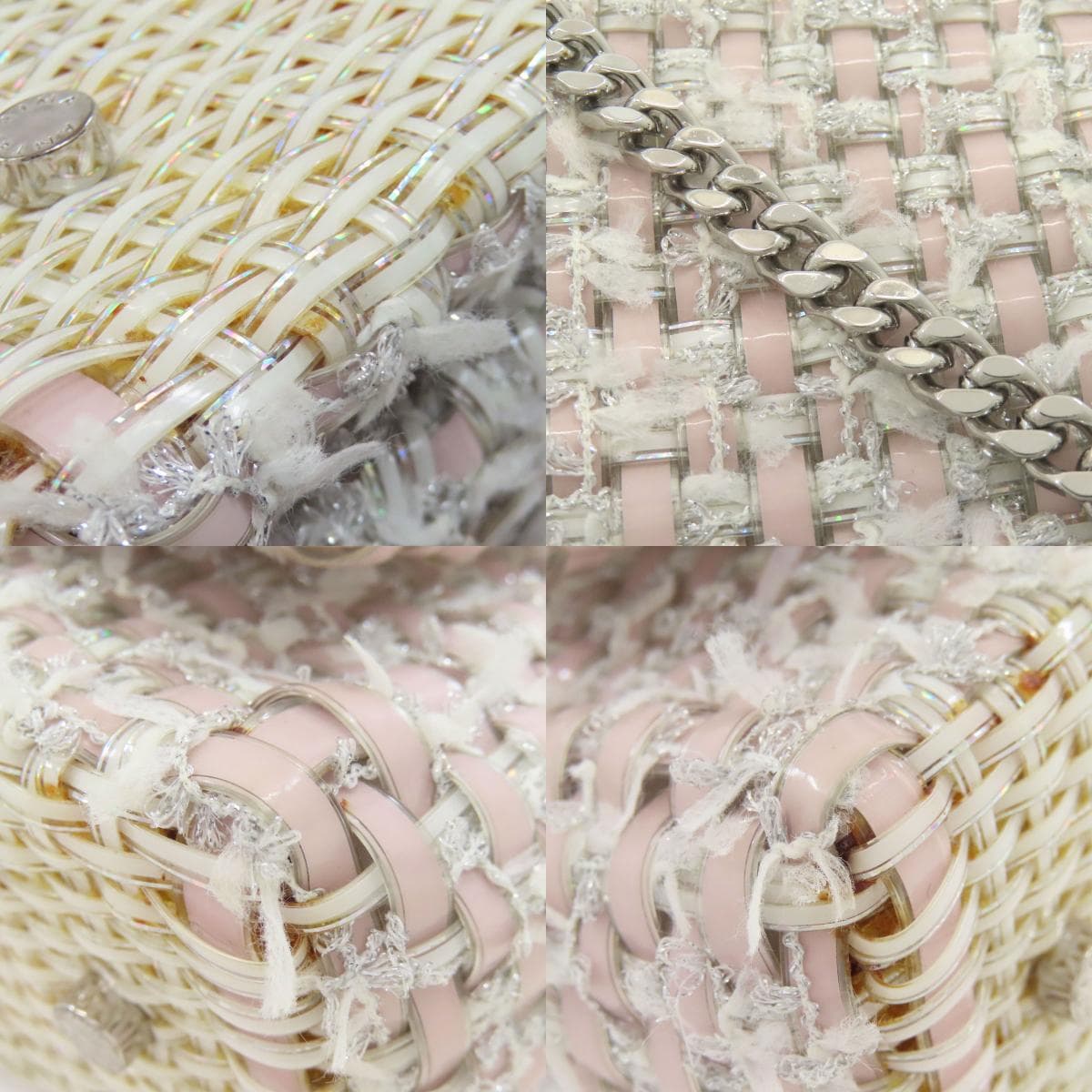 Anteprima Wire Bag Intreccio Tweed Shoulder Bag PVC Ladies [Used] [ANTEPRIMA] 9