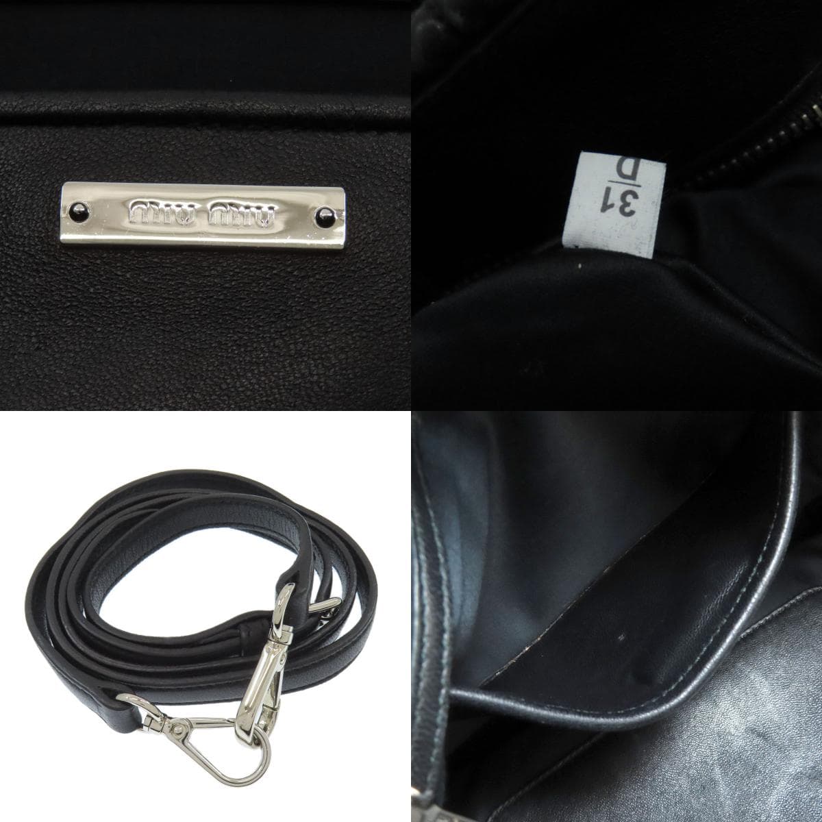 Miu Miu Matelassé 2WAY Handbag Calf Women's [Used] [MIUMIU] 6