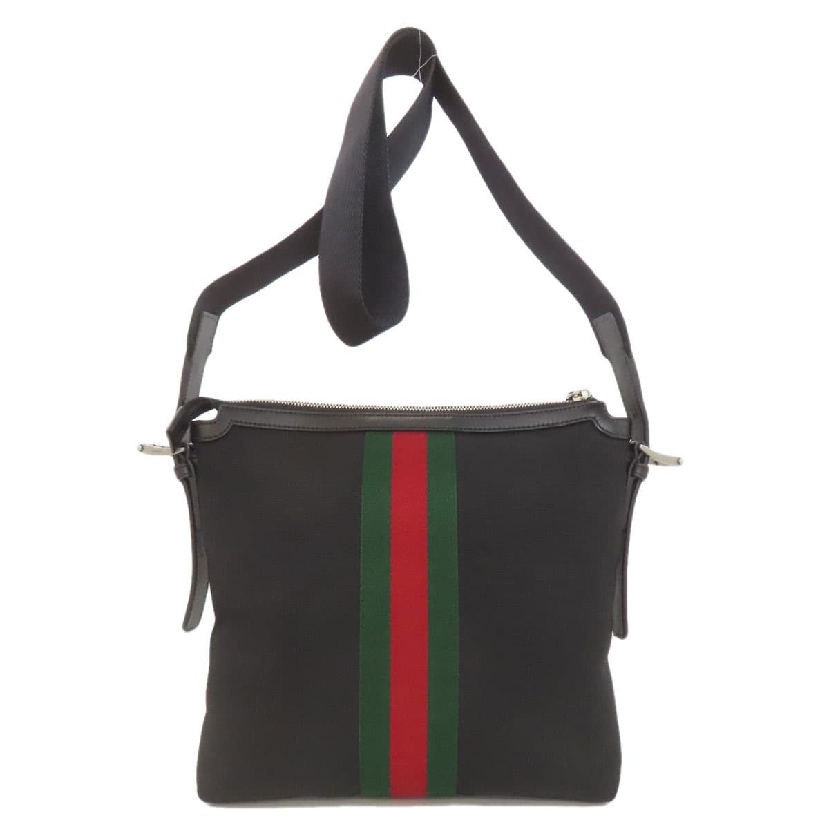 Gucci 631199 Outlet Sherry Line Long Shoulder Shoulder Bag Nylon Canvas Ladies [Used] [GUCCI] 631199 2
