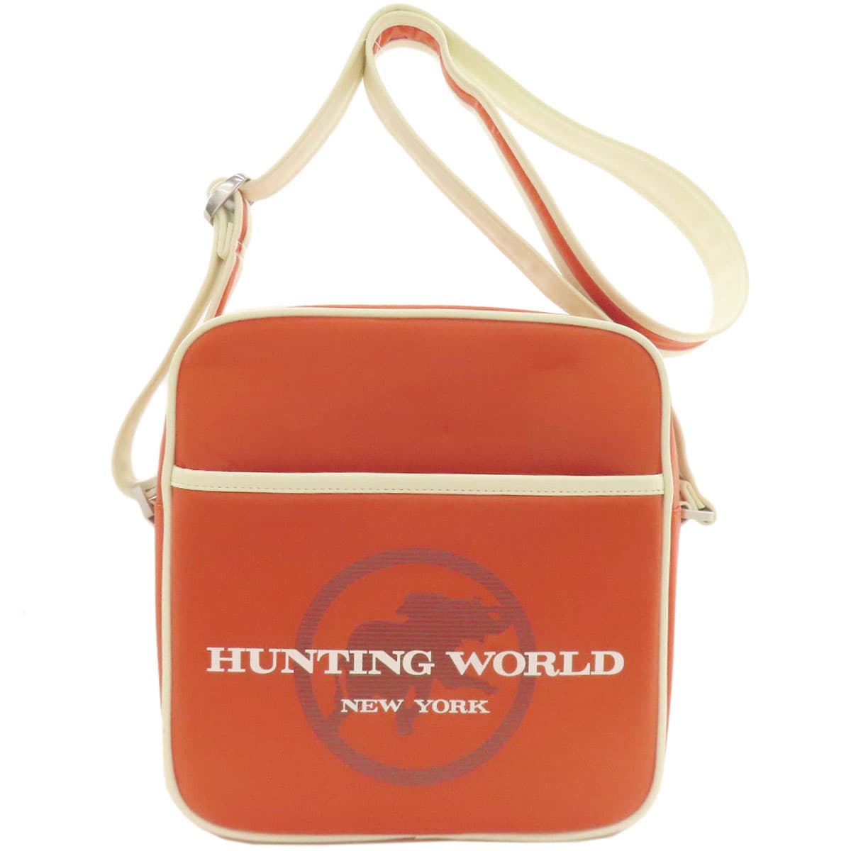 Hunting World logo shoulder bag, nylon material, ladies [used] [HUNTING WORLD]