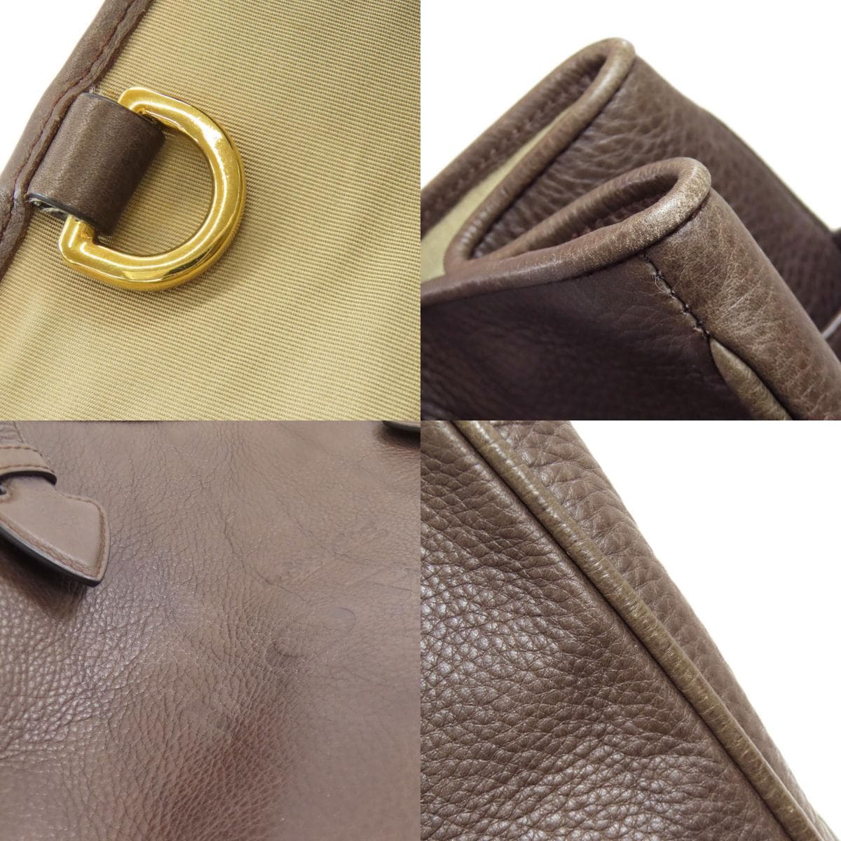 Loewe Logo Tote Bag Leather Women's [Used] [LOEWE] 7