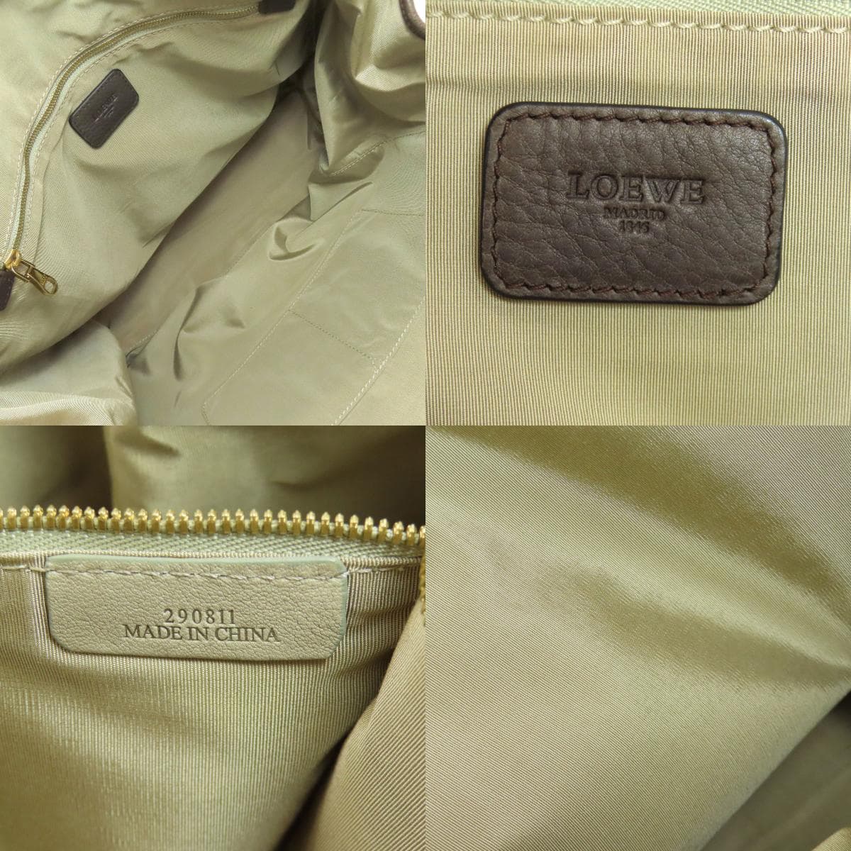 Loewe Logo Tote Bag Leather Women's [Used] [LOEWE] 5