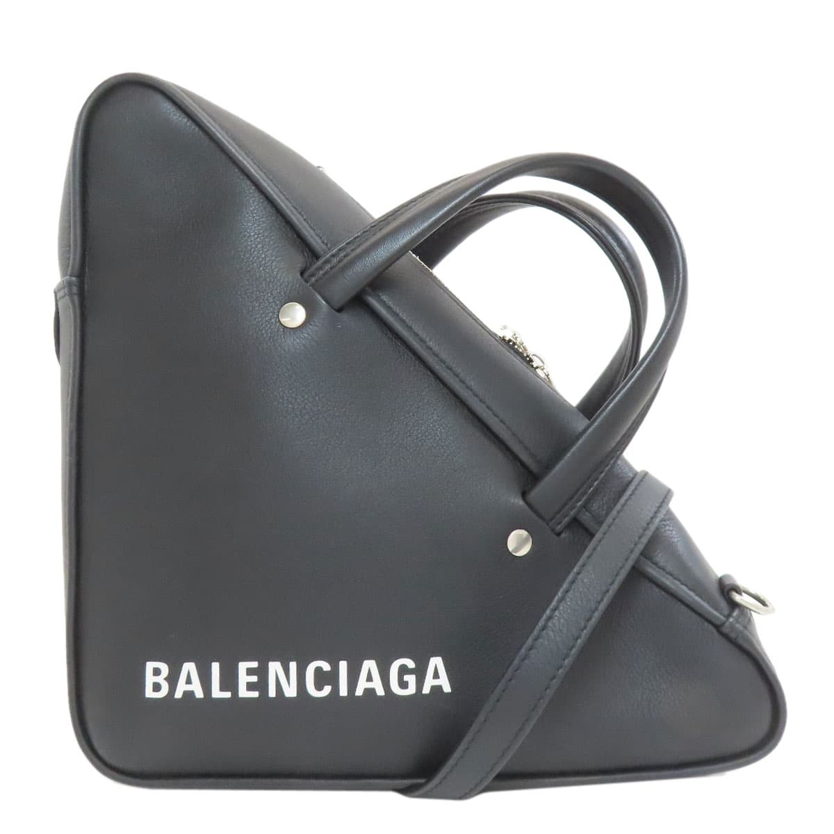 Balenciaga 476975 Triangle 2WAY Handbag Calf Leather for Women [Used] [BALENCIAGA] 476975