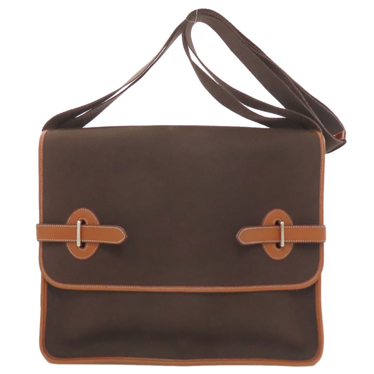 Hermes Buena Ventura Shoulder Bag Toile Officier Ladies [Used] [HERMES]