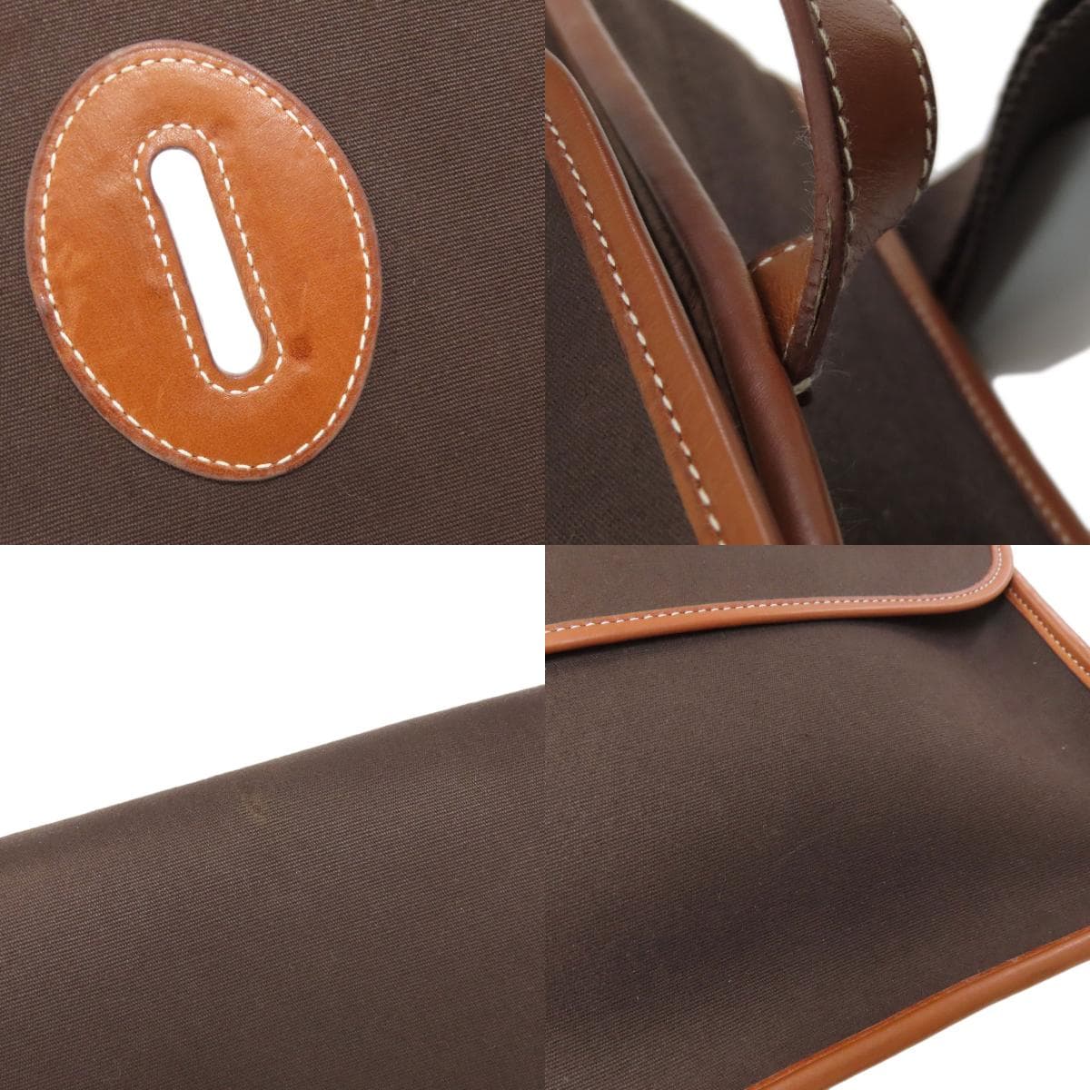 Hermes Buena Ventura Shoulder Bag Toile Officier Ladies [Used] [HERMES] 7