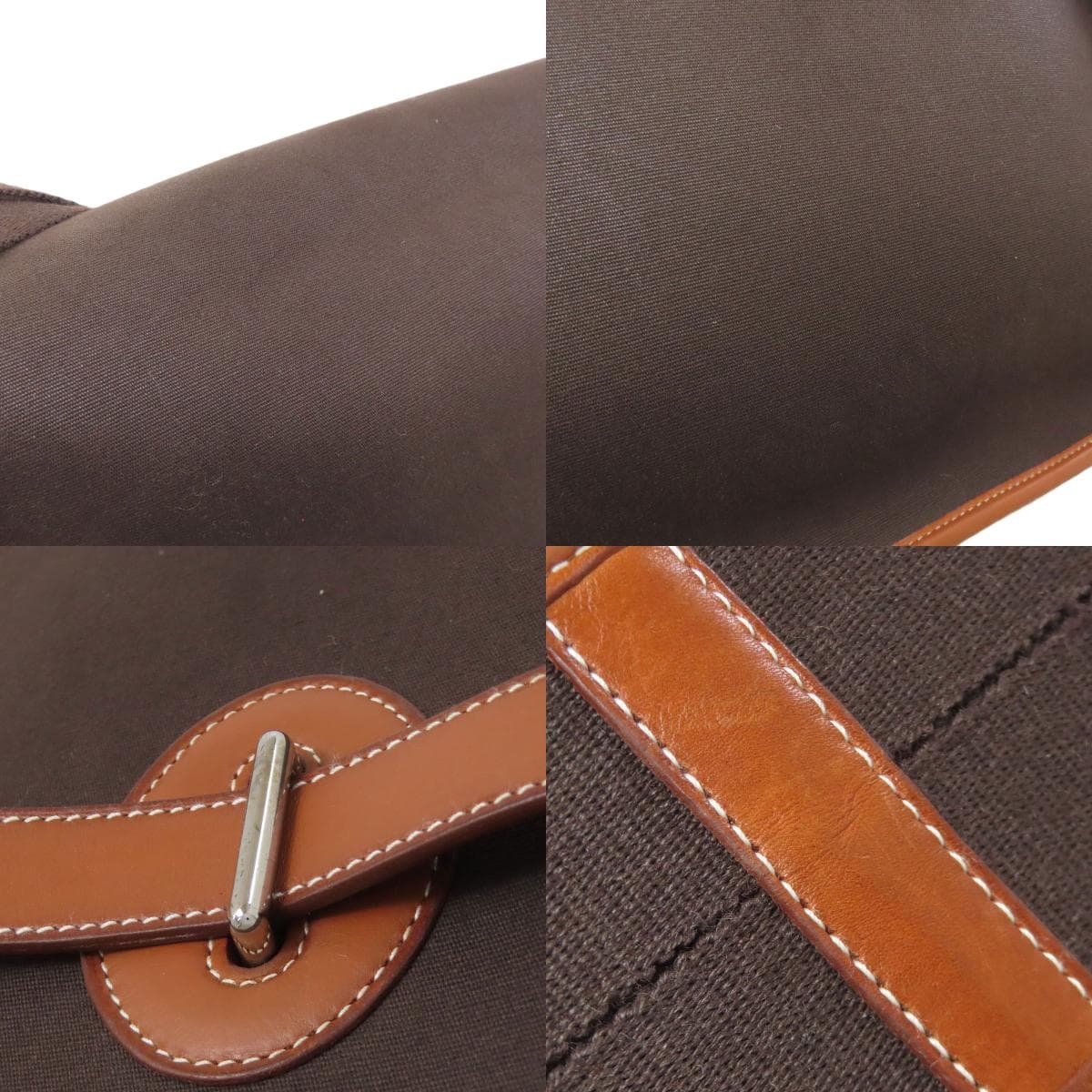 Hermes Buena Ventura Shoulder Bag Toile Officier Ladies [Used] [HERMES] 8