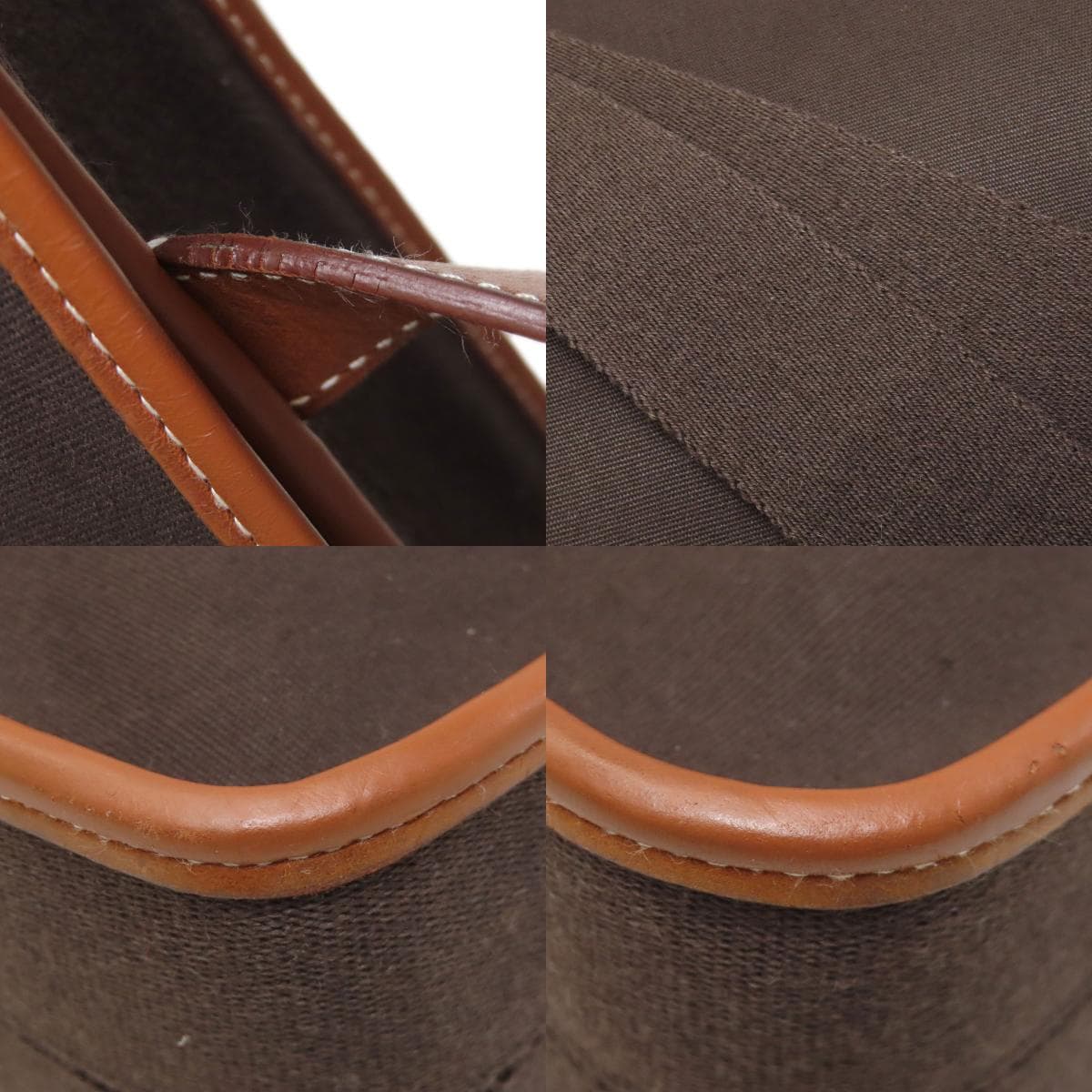 Hermes Buena Ventura Shoulder Bag Toile Officier Ladies [Used] [HERMES] 9