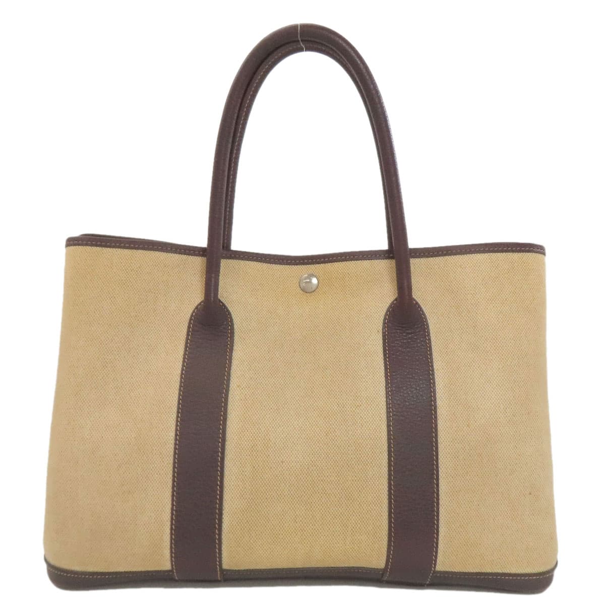 Hermes Garden Party PM Silver Hardware Tote Bag Toile H Ash Women's [Used] [HERMES]