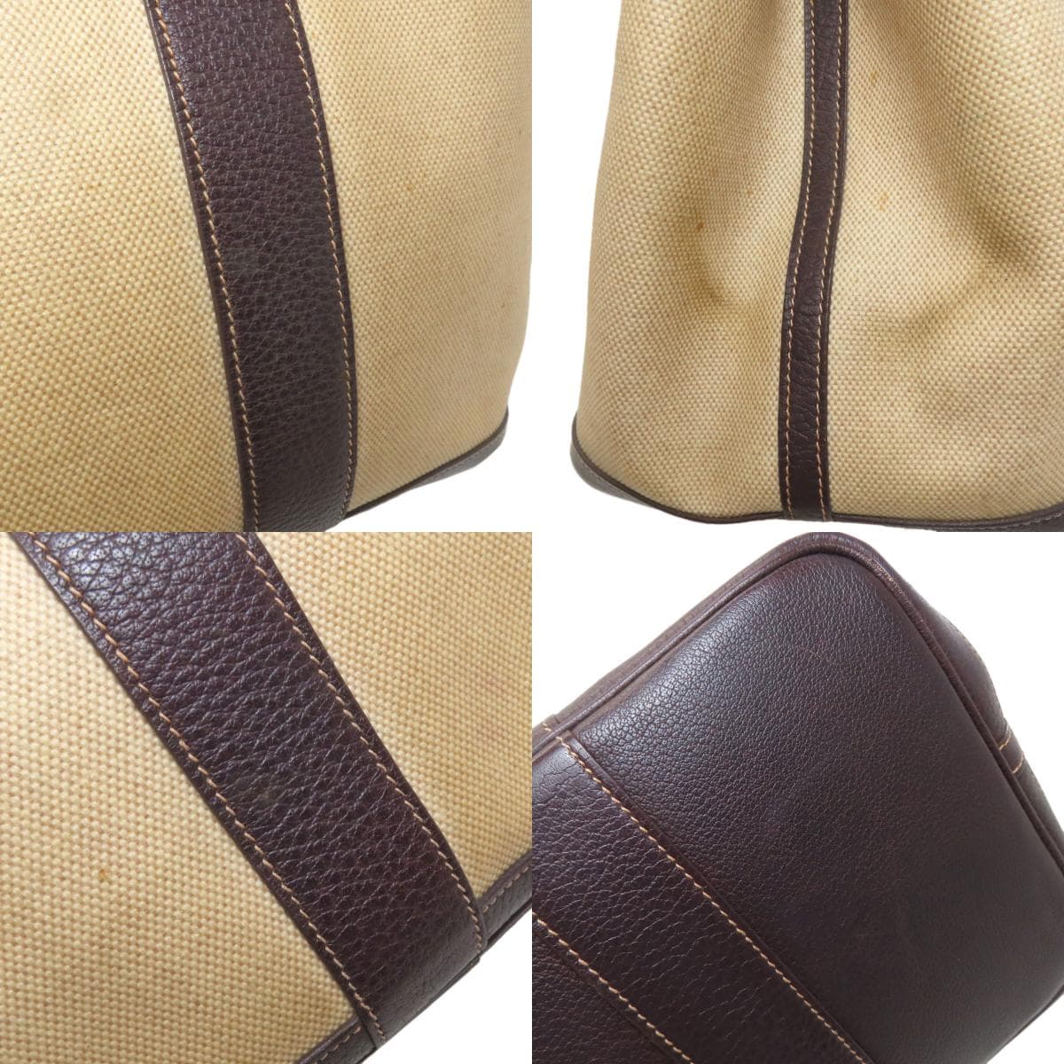 Hermes Garden Party PM Silver Hardware Tote Bag Toile H Ash Women's [Used] [HERMES] 8