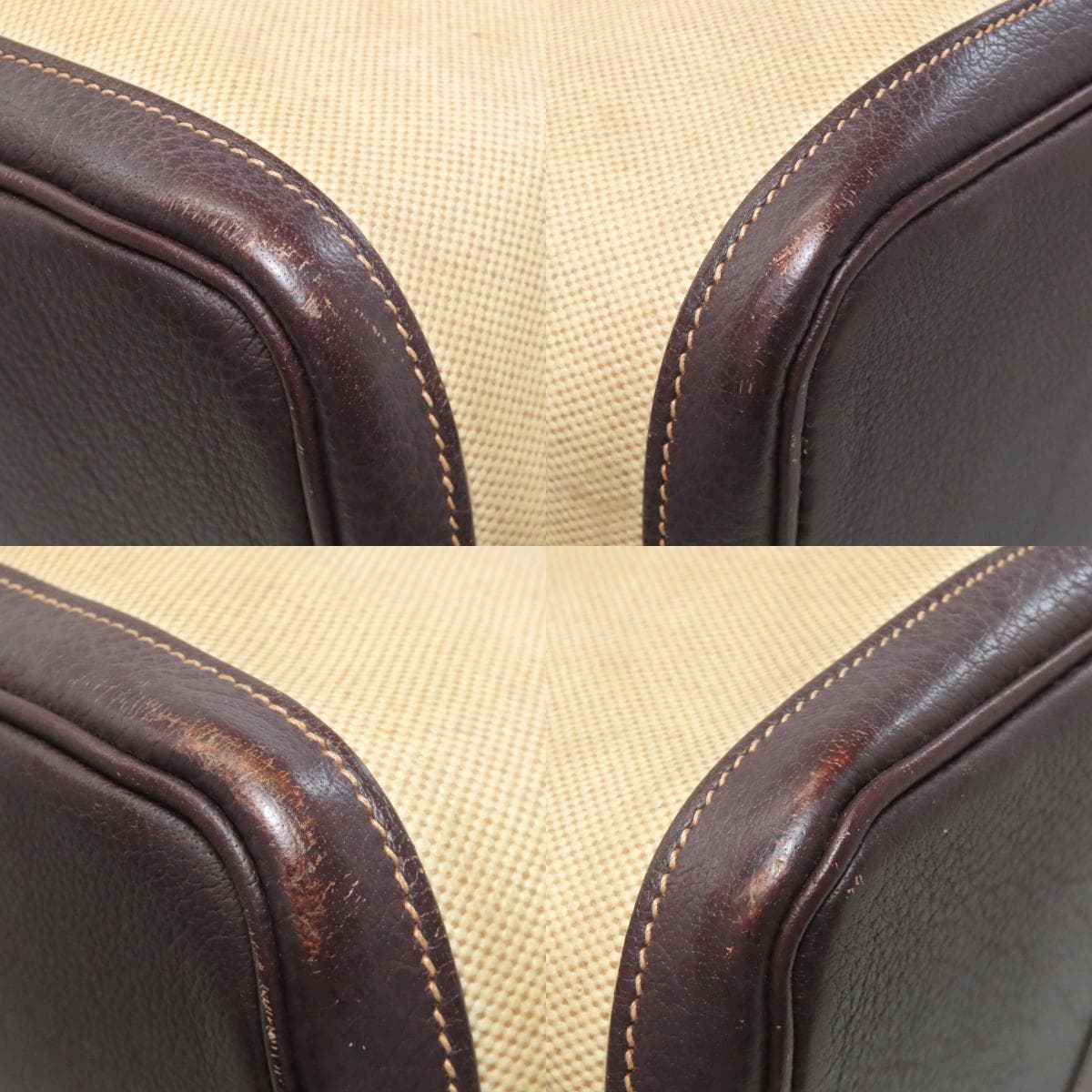 Hermes Garden Party PM Silver Hardware Tote Bag Toile H Ash Women's [Used] [HERMES] 10