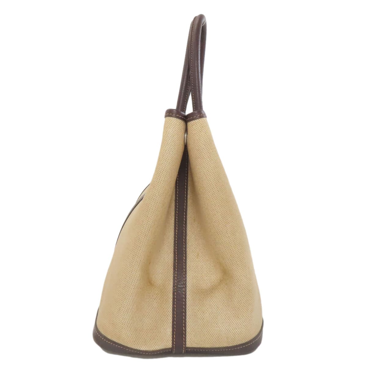 Hermes Garden Party PM Silver Hardware Tote Bag Toile H Ash Women's [Used] [HERMES] 3