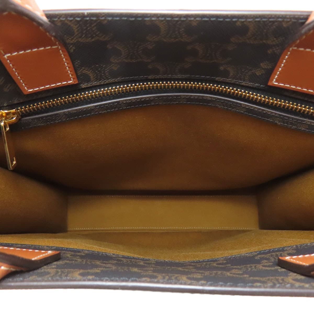 Celine Vertical Cabas Triomphe 2WAY Handbag PVC/Leather Ladies [Used] [CELINE] 5