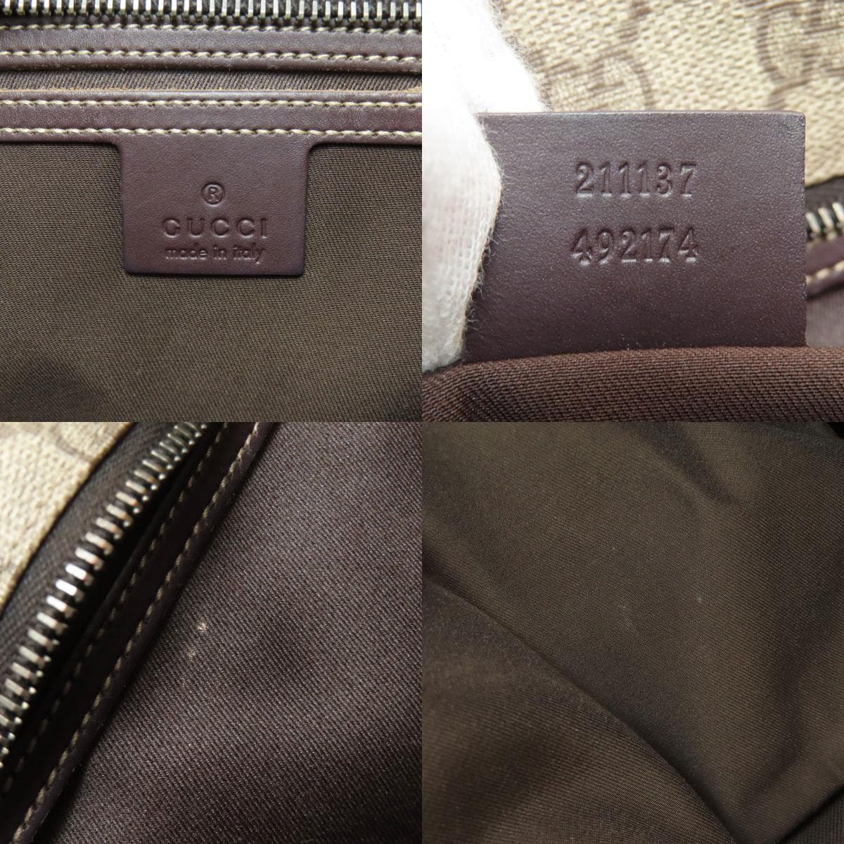 Gucci 211137 GG Supreme Tote Bag PVC Ladies [Used] [GUCCI] 211137 6