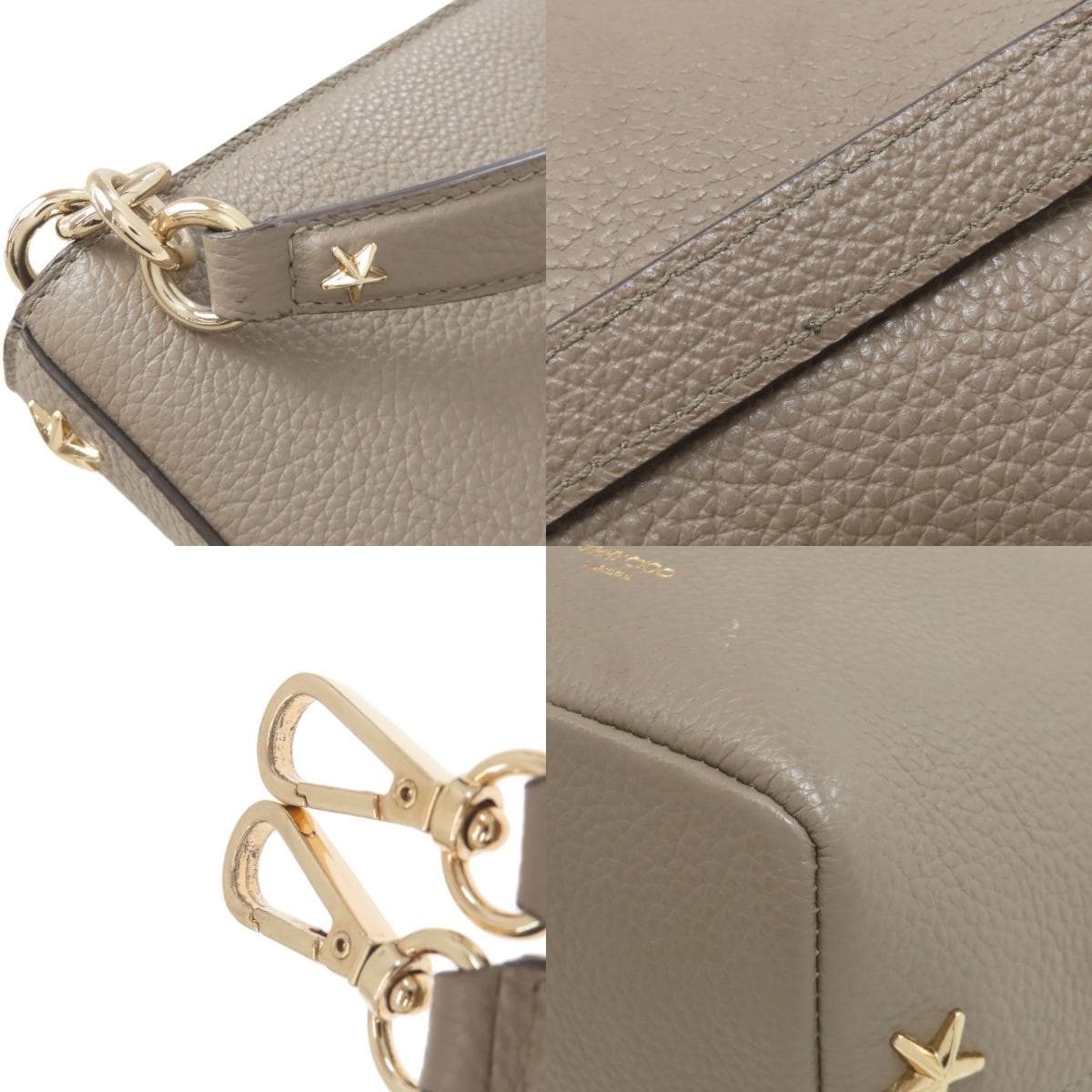 Jimmy Choo Star Motif 2WAY Handbag Leather Ladies [Used] [Jimmy Choo] 9