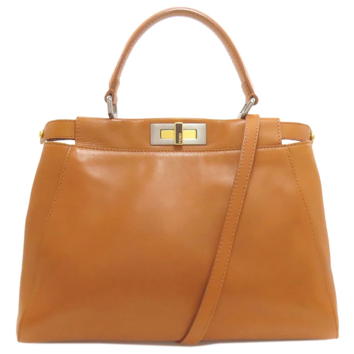 Fendi Peekaboo 2WAY Handbag Calf Leather for Women [Used] [FENDI]