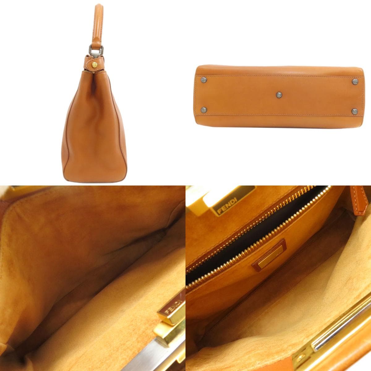 Fendi Peekaboo 2WAY Handbag Calf Leather for Women [Used] [FENDI] 3