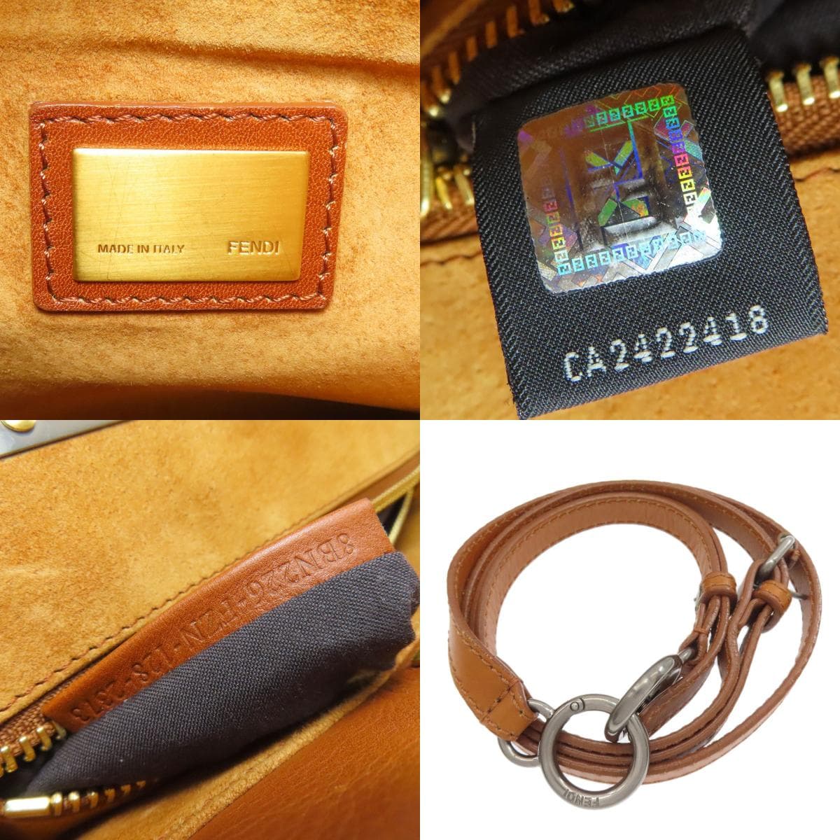 Fendi Peekaboo 2WAY Handbag Calf Leather for Women [Used] [FENDI] 4