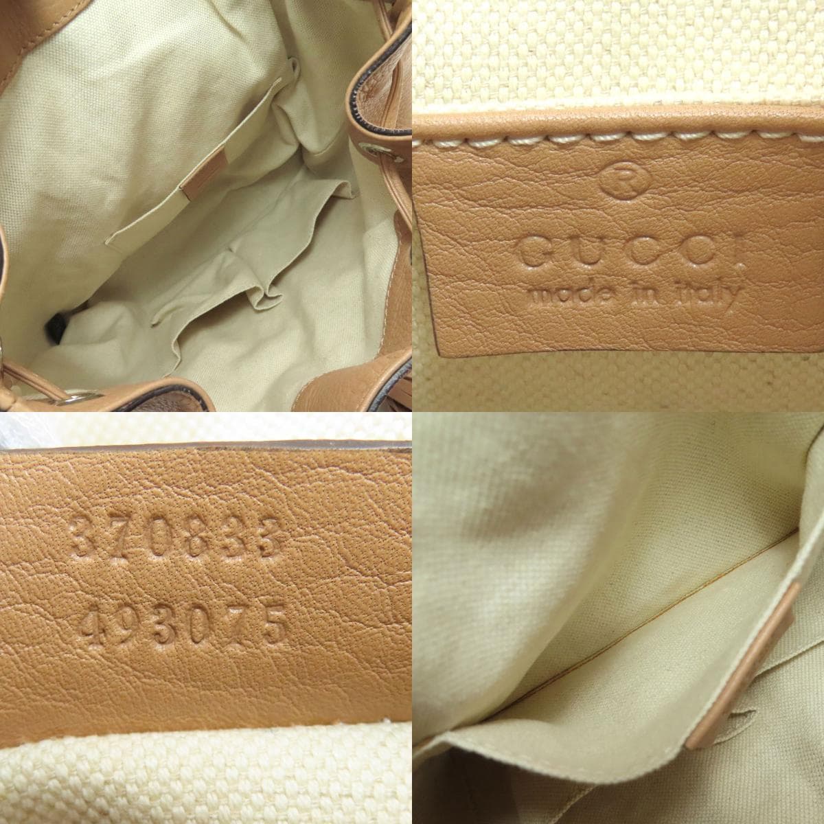 Gucci 370833 Bamboo Fringe Backpack/Daypack Calf Leather for Women [Used] [GUCCI] 370833 5