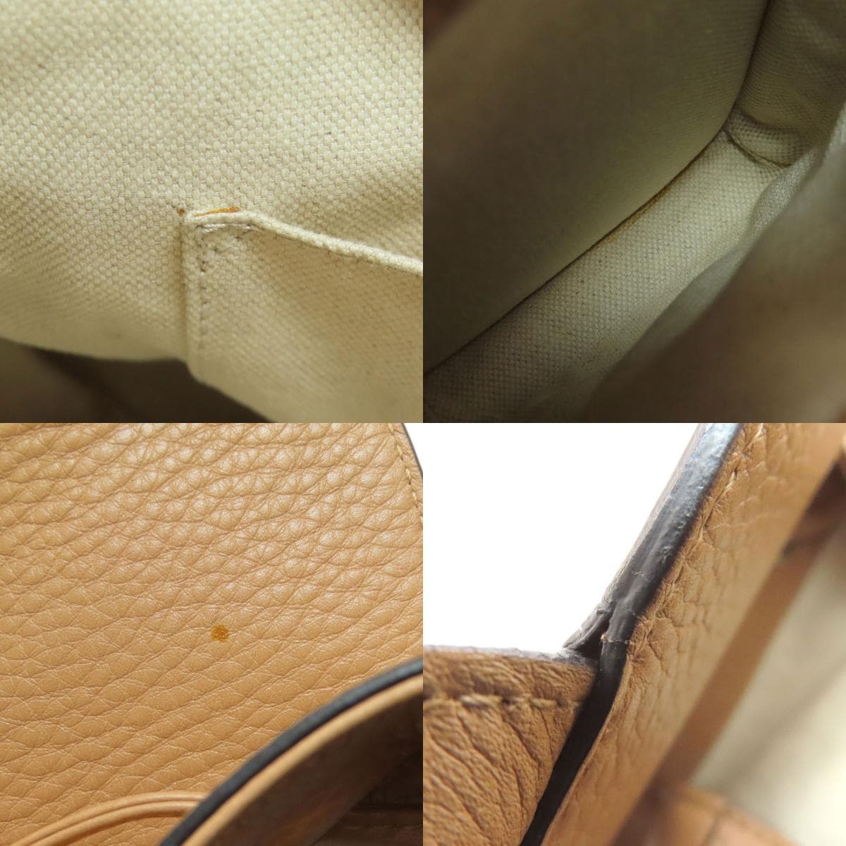 Gucci 370833 Bamboo Fringe Backpack/Daypack Calf Leather for Women [Used] [GUCCI] 370833 6