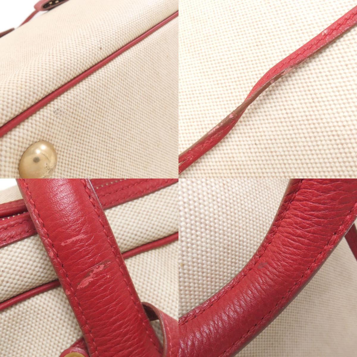 Hermes Victoria 50 Gold Hardware Boston Bag Togo/Twilly Ash Ladies [Used] [HERMES] 8