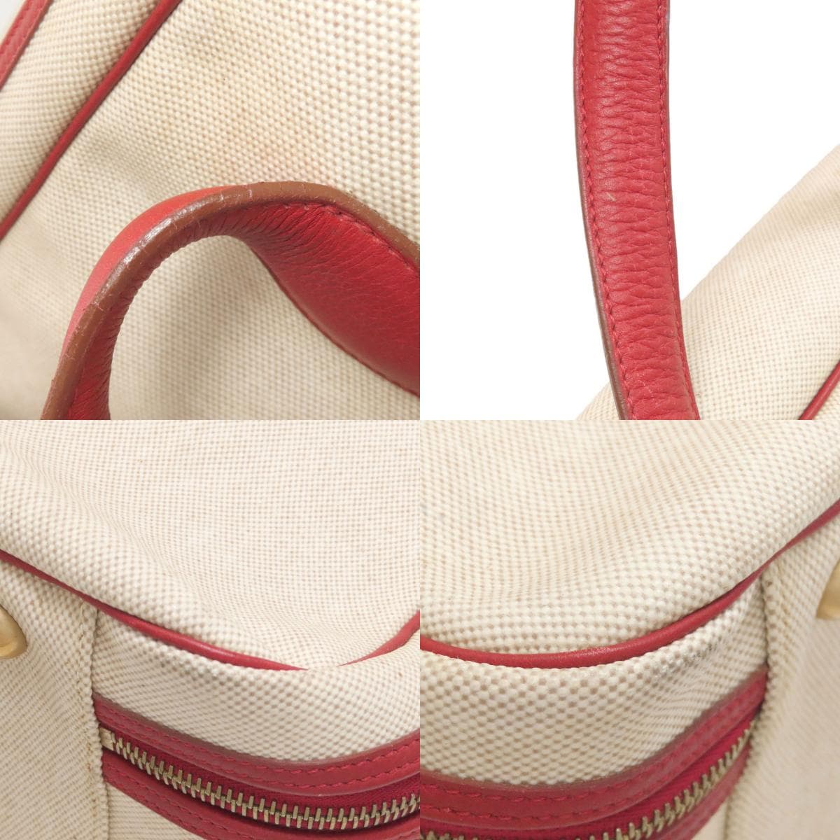 Hermes Victoria 50 Gold Hardware Boston Bag Togo/Twilly Ash Ladies [Used] [HERMES] 9