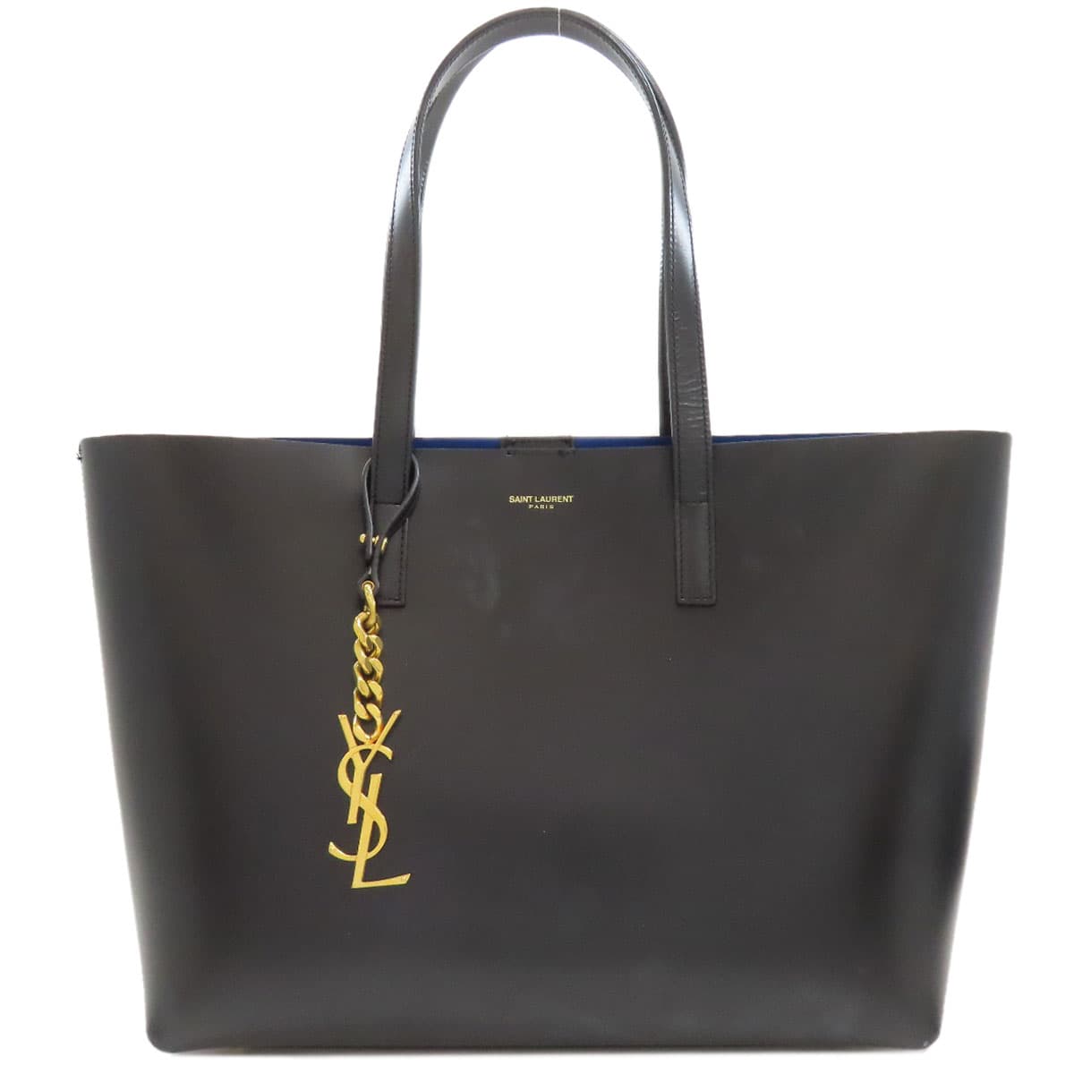 Saint Laurent Logo Chain Handbag Calf Leather for Women [Used] [SAINT LAURENT]