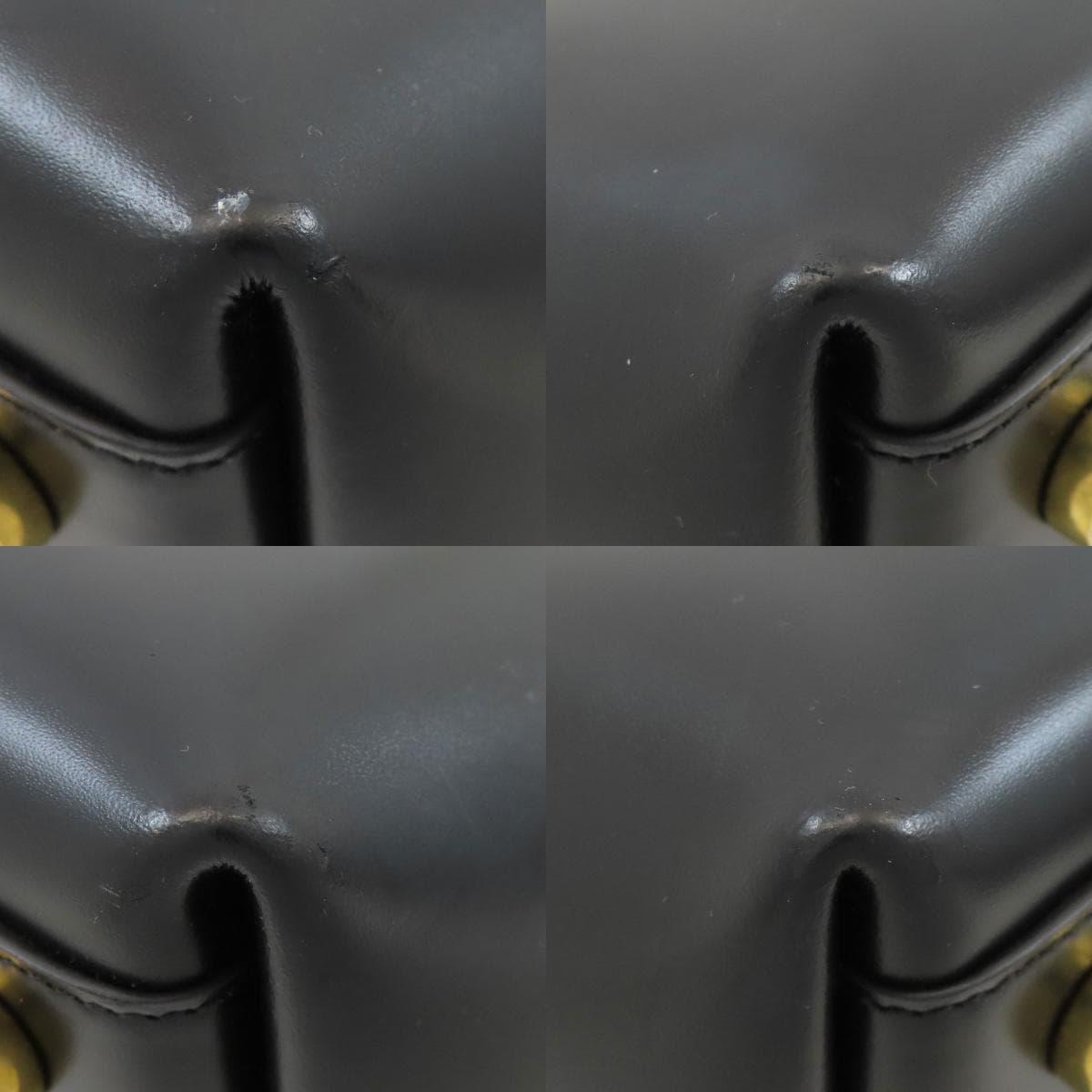 Saint Laurent Logo Chain Handbag Calf Leather for Women [Used] [SAINT LAURENT] 10