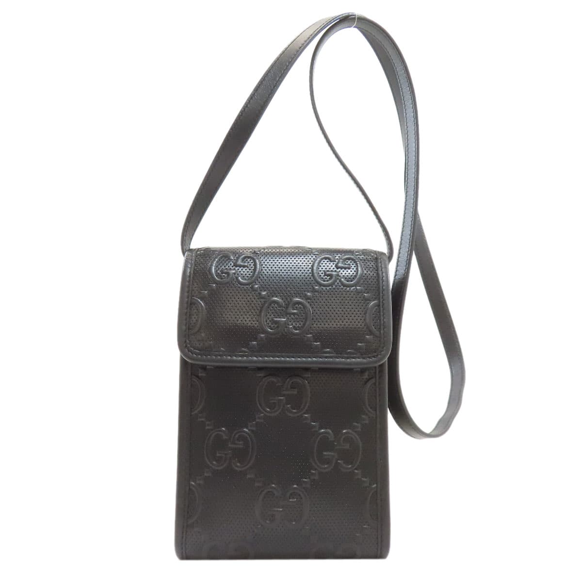 Gucci 625571 GG Embossed Mini Bag Shoulder Bag Calf Men's [Used] [GUCCI] 625571