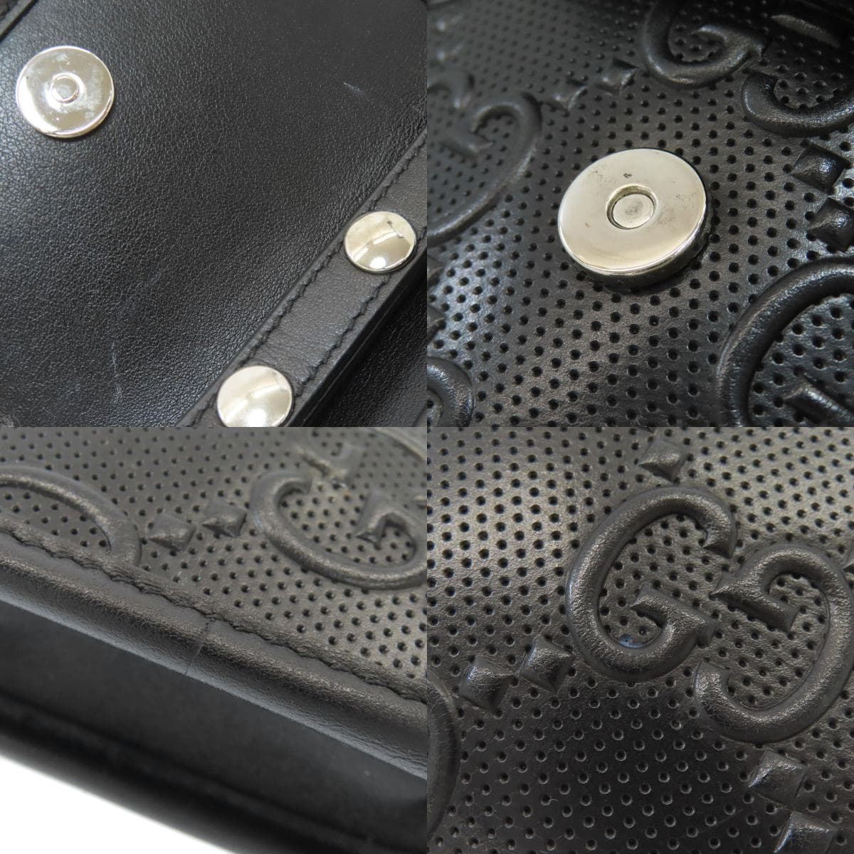 Gucci 625571 GG Embossed Mini Bag Shoulder Bag Calf Men's [Used] [GUCCI] 625571 7