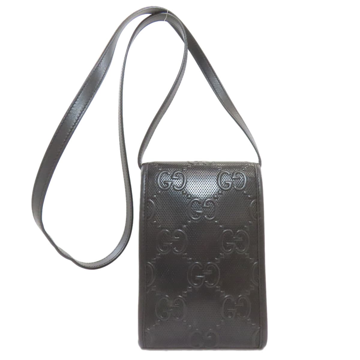 Gucci 625571 GG Embossed Mini Bag Shoulder Bag Calf Men's [Used] [GUCCI] 625571 2