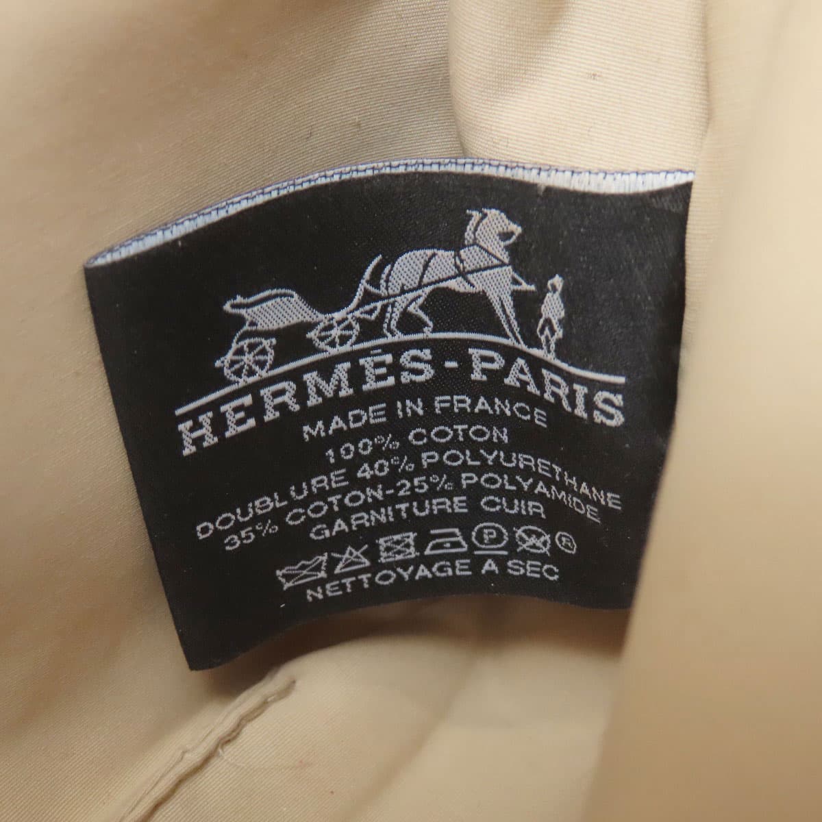 Hermes Bolide Pouch Cosmetic Pouch Canvas Ladies [Used] [HERMES] 6