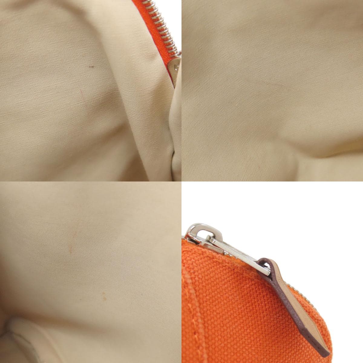 Hermes Bolide Pouch Cosmetic Pouch Canvas Ladies [Used] [HERMES] 8