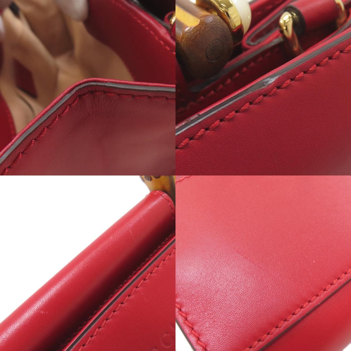 Gucci 470271 Bamboo Nim Fair 2WAY Handbag Calf Leather for Women [Used] [GUCCI] 470271 6