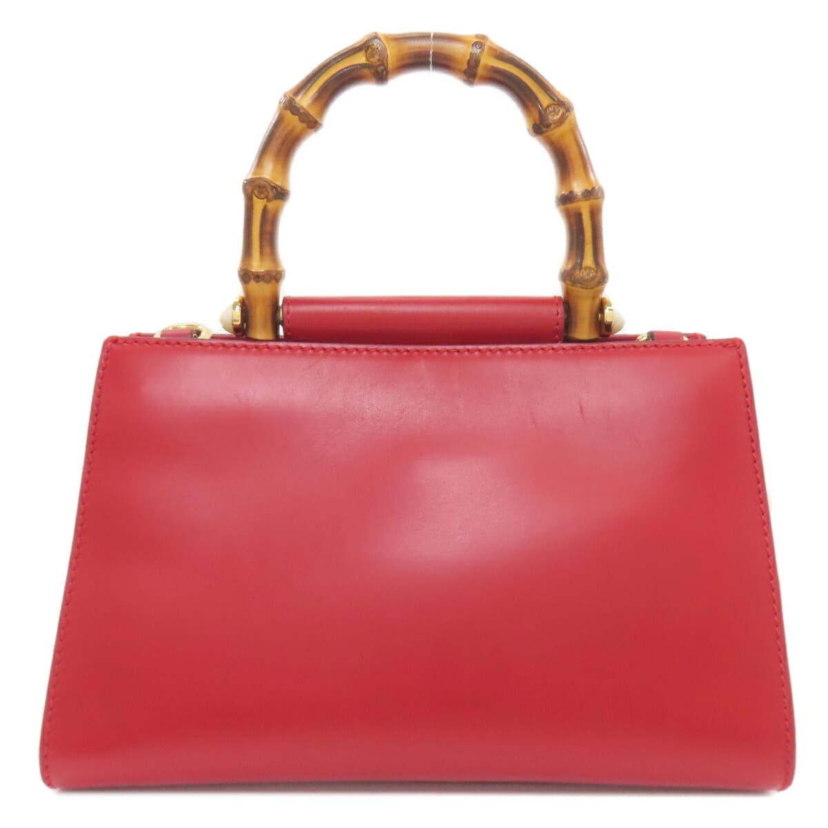 Gucci 470271 Bamboo Nim Fair 2WAY Handbag Calf Leather for Women [Used] [GUCCI] 470271 2