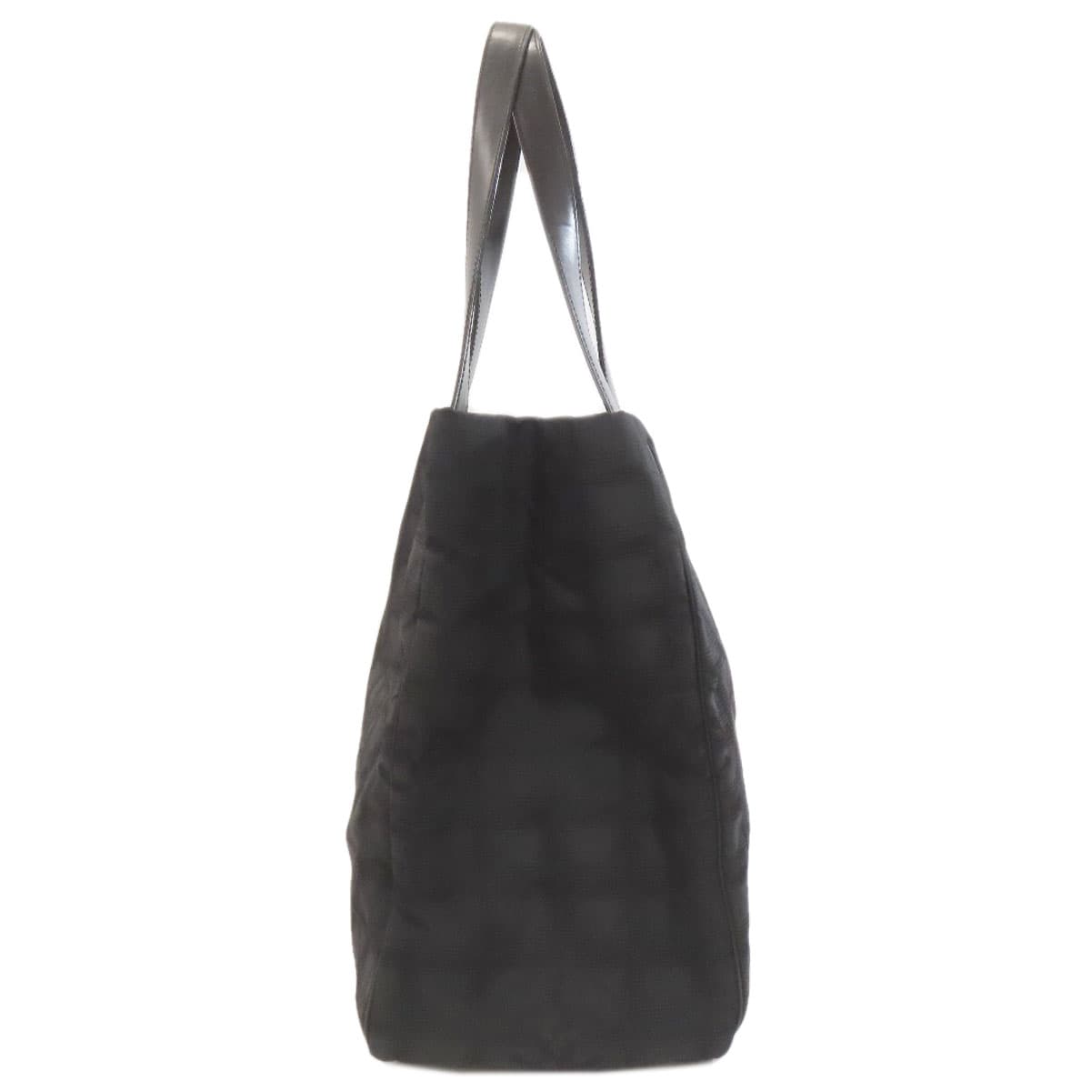 Chanel Neutral Travel Line MM Tote Bag Nylon Jacquard Ladies [Used] [CHANEL] 3