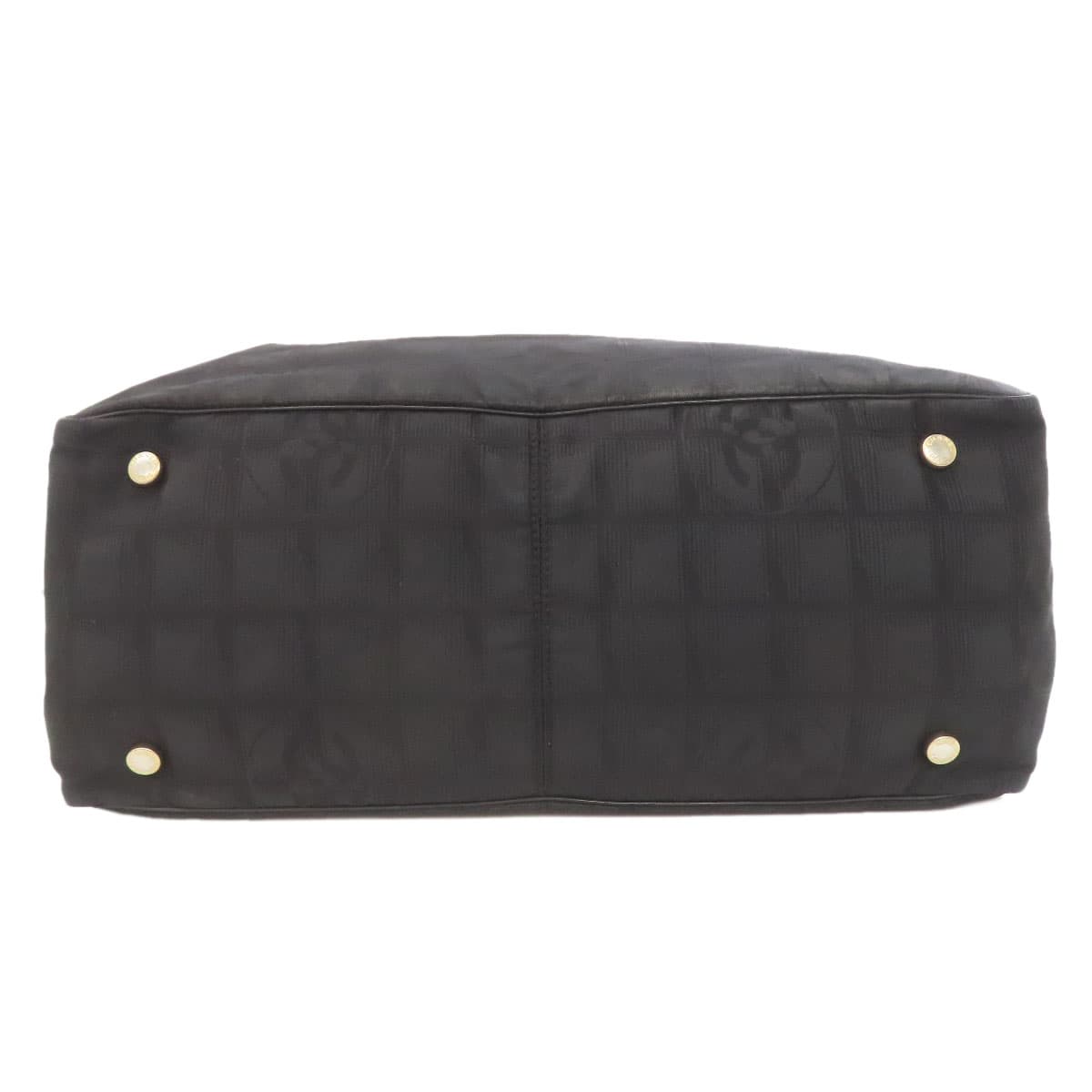 Chanel Neutral Travel Line MM Tote Bag Nylon Jacquard Ladies [Used] [CHANEL] 4