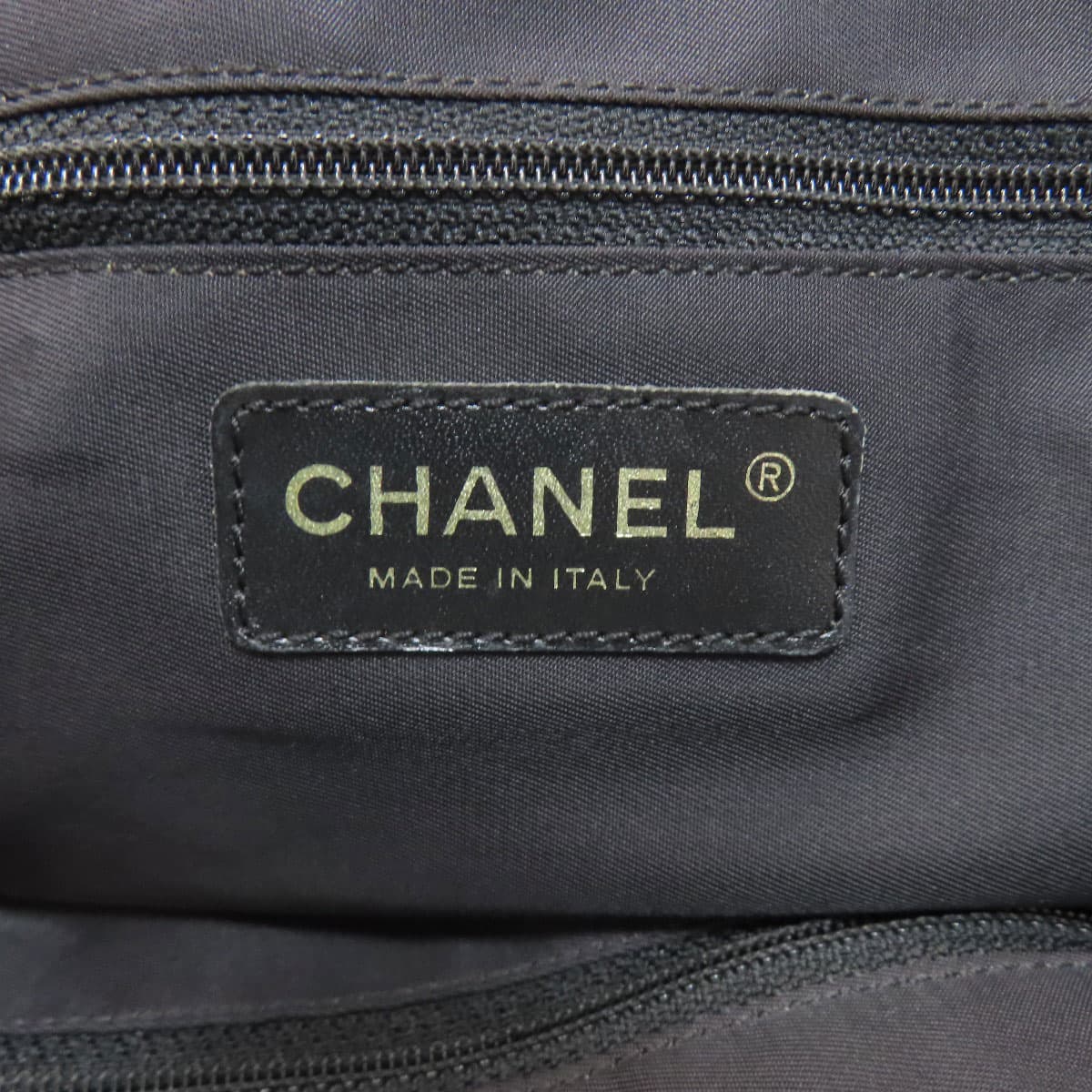 Chanel Neutral Travel Line MM Tote Bag Nylon Jacquard Ladies [Used] [CHANEL] 6