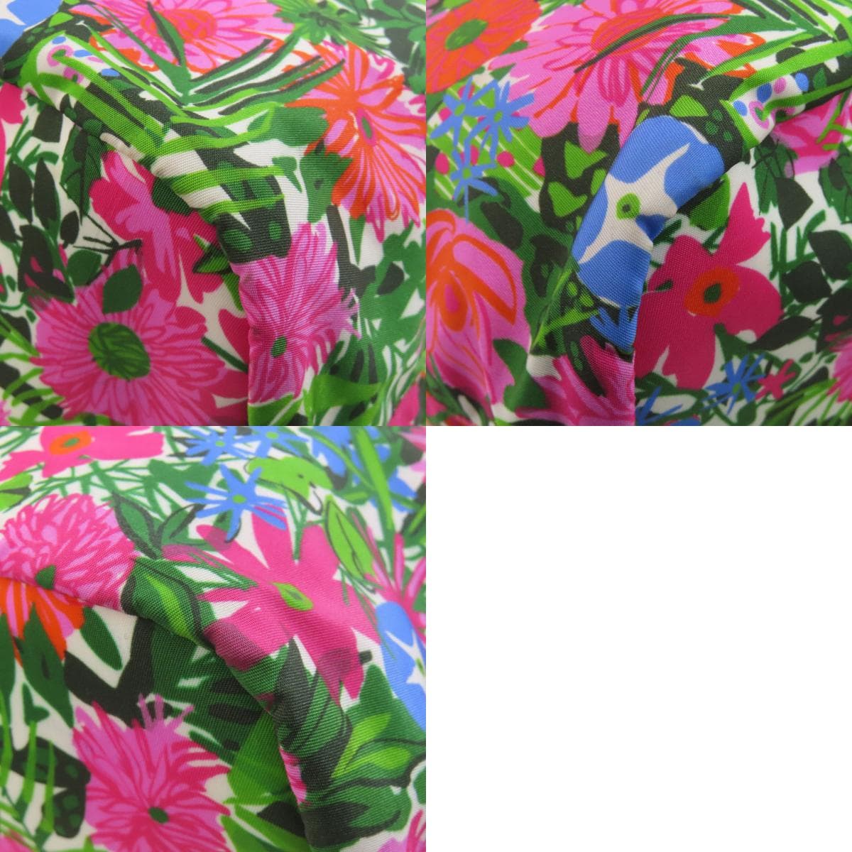 Prada logo metal fittings flower 2WAY tote bag nylon material ladies [Used] [PRADA] 10