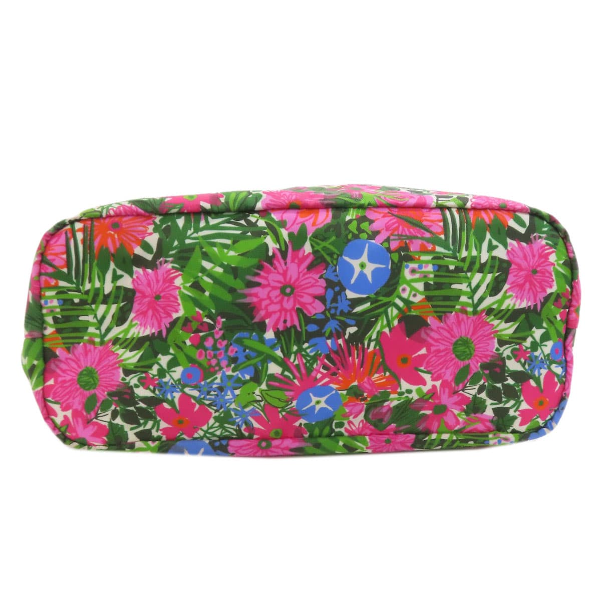 Prada logo metal fittings flower 2WAY tote bag nylon material ladies [Used] [PRADA] 4