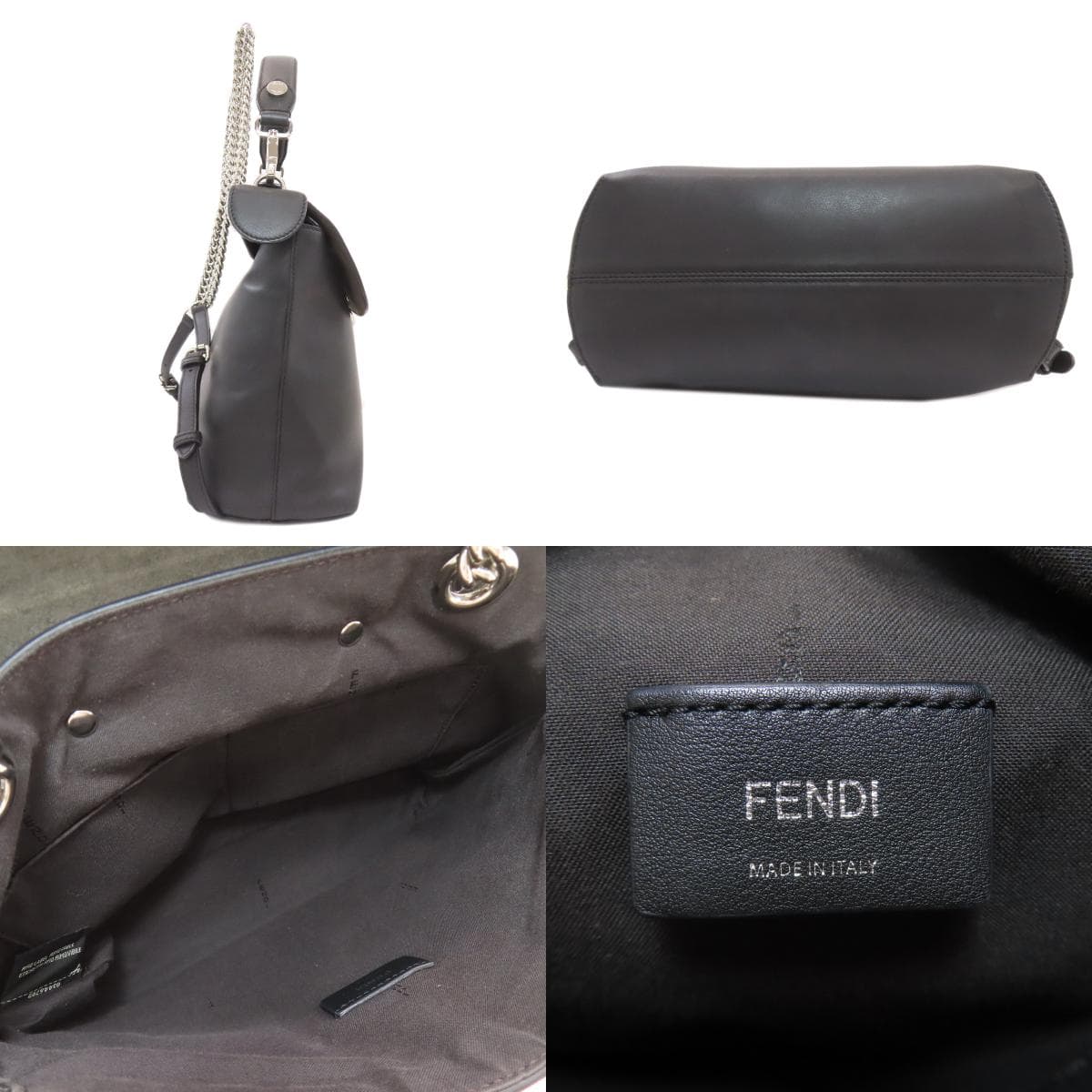 Fendi 2WAY Backpack/Daypack Calf Leather for Women [Used] [FENDI] 3