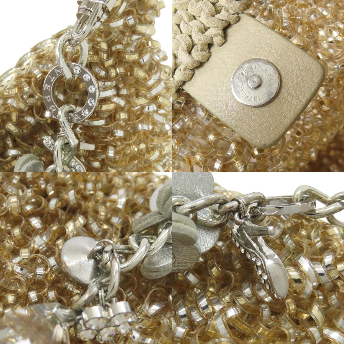 Anteprima Wire Bag Flower Charm Handbag PVC Ladies [Used] [ANTEPRIMA] 8