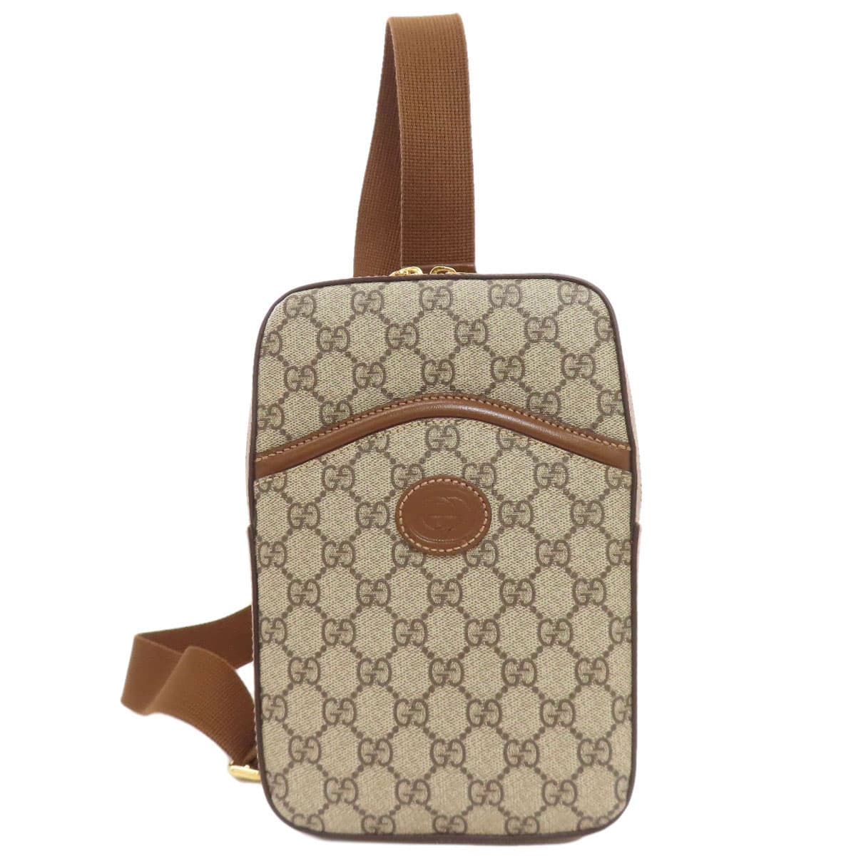 Gucci 696016 Interlocking G GG Supreme Body Bag PVC for Women [Used] [GUCCI] 696016