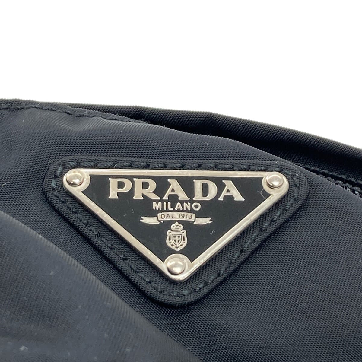 Prada logo hardware body bag made of nylon material for women [Used] [PRADA] 8