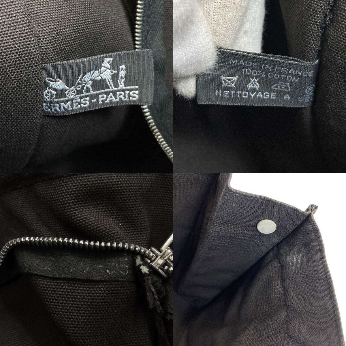 Hermes Sac Foulto MM Tote Bag Canvas Ladies [Used] [HERMES] 6